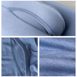 Nueva llegada sólido cómodo transpirable logotipo personalizado cintura elástica bóxer largo breve ropa interior de algodón orgánico ecológico - Product Image 3