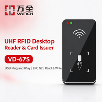 Lecteur-graveur RFID UHF compact de bureau VANCH, ISO 18000-6C, type C, USB, alimenté par 5 V, programmeur RFID pour les membres de clubs et de gymnases