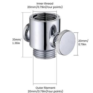 Vanne d'arrêt de contrôle du débit d'<span class=keywords><strong>eau</strong></span> à une <span class=keywords><strong>clé</strong></span> Accessoires de salle de bain Vanne d'arrêt de pulvérisation de douche G1/2 ''Tuyau Vanne d'arrêt ABS à un bouton - Product Image 6