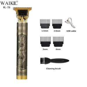 WAIKIL Vintage T9 Máquina Cortapelos Metálica Zero Gap <span class=keywords><strong>para</strong></span> Hombre, Venta al por Mayor, Recortadora de <span class=keywords><strong>Pelo</strong></span> <span class=keywords><strong>para</strong></span> Barberos, <span class=keywords><strong>Mejor</strong></span> Máquina de Afeitar - Product Image 1