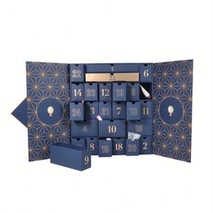 Emballage. Impression d'usine Papier carton de luxe personnalisé Emballage de cosmétiques de beauté cadeau Compte à rebours Échelle de l'avent de Noël - Product Image 2