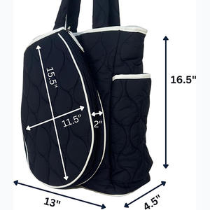 Échantillon gratuit : Sac de tennis 3 raquettes rembourré pour protéger les raquettes et léger – Conception unisexe pour joueurs de tennis professionnels ou débutants - Product Image 3