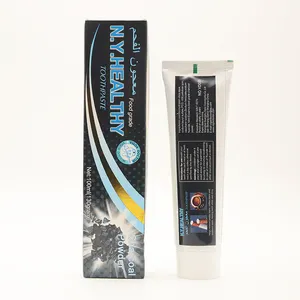 Dentifrice charbon pour dentifrice, emballage personnalisé, huile de coco, charbon actif