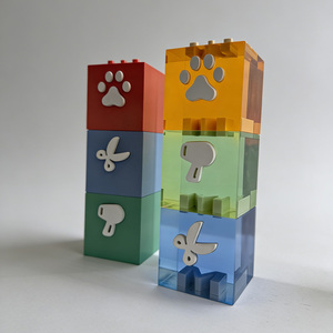 Cubo in Resina Trasparente Moderno da 25cm per <span class=keywords><strong>Arte</strong></span> e Collezionismo, Vendita all'Ingrosso - Product Image 1