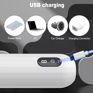 Masseur masculin automatique à 8 fréquences avec sons réalistes, rechargeable par USB, dispositif vibrant pour soins personnels, outil de bien-être mains libres - Product Image 5