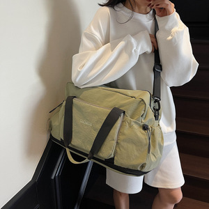 Bolsa de Viaje Multifuncional Ligera, de Gran Capacidad, para Viajes Cortos, Bolsa de Deporte Plegable de un Solo Hombro para Mujer - Product Image 6