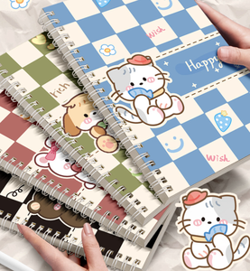 Schattige Dieren Spiraalvormige Notebook-Niet-Irriterende Draad <span class=keywords><strong>Binding</strong></span>, 100gsm Dik Papier Voor School & Journaling - Product Image 3