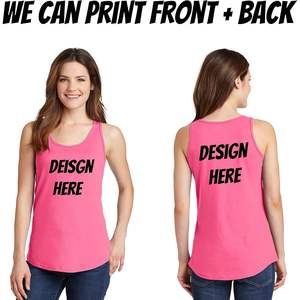 Camisetas sin mangas de algodón con estampado personalizado para mujer, diseño Lpc54tt, crea tu propio estilo único - Product Image 5