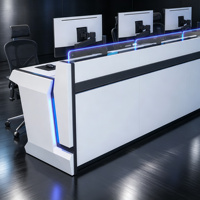 Console de travail pour salle de contrôle industrielle, poste de travail pour opérateur de diffusion CCTV