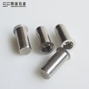 Cấu hình Thấp Lớn splined <span class=keywords><strong>rivet</strong></span> <span class=keywords><strong>Nut</strong></span> M4 M8 M12 đinh tán hạt sản xuất 304 316 không gỉ đinh tán hạt csk tấm kim loại M6 đinh tán hạt - Product Image 4