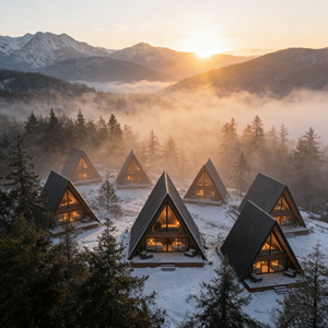 Chalets Prefabricados Multifuncionales para Alojamiento en Hoteles Forestales al Aire Libre, Soluciones para Proyectos y Uso Comercial - Product Image 1