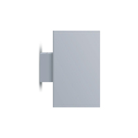 Aplique de pared decorativo de aluminio, luz de pared LED para interiores y exteriores, forma cuadrada hacia arriba y hacia abajo, resistente al agua para dormitorio