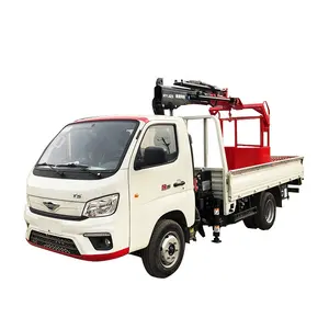 1.8 Ton Mini Pickup Truck Mounted Electric Hydraulic Knuckle Boom Crane For Sale