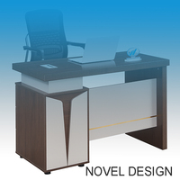 Bureau de Travail Moderne et Simple, Poste de Travail Modulable pour 2, 4 ou 6 Personnes, Station de Travail Design pour Collaborateurs