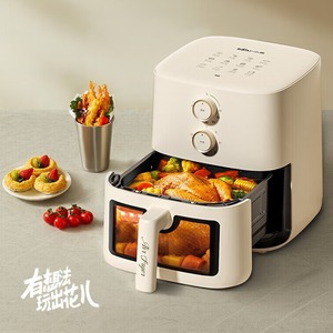Freidora de Aire Little Bear de 5L con Cabina Visible Desmontable, Horno Eléctrico Pequeño para el Hogar con Revestimiento Antiadherente para una Cocina Saludable - Product Image 1