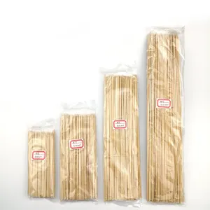 natural bamboo disposable bamboo skewer 40 cm 50cm 60cm 30cm 90cm with custom package logo