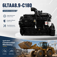 Moteur diesel industriel 6 cylindres Cums Cum 6LTAA8.9 Série 6LTAA8.9-C180 180 CV 2200 tr/min pour rouleaux compresseurs et compresseurs d'air