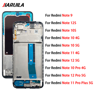 Custodia anteriore per Xiaomi <span class=keywords><strong>Redmi</strong></span> <span class=keywords><strong>Note</strong></span> 7 <span class=keywords><strong>8</strong></span> 9 10S 10 11S 11 12S 12 <span class=keywords><strong>Pro</strong></span> Plus Marco Lcd telaio lunetta pezzo di ricambio all'ingrosso - Product Image 6