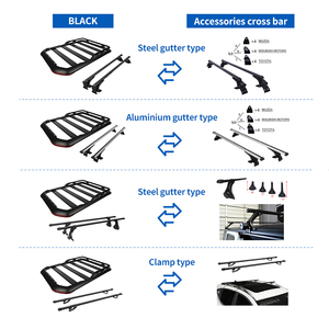 Porte-bagages de toit universel pour voiture 4x4, pick-up, camping-car, SUV Hyundai Santa Fe, Xpander - Product Image 6