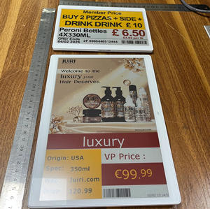 Étiquettes de rayon électroniques en gros de 10,2 pouces, étiquettes numériques publicitaires LCD, étiquettes de prix intelligentes sans fil Wi-Fi - Product Image 1