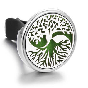 Diffuseur d'aromathérapie pour voiture en acier inoxydable de 30 mm avec logo personnalisé, clip de ventilation - Product Image 3