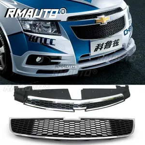 RMAUTO araba ön üst izgara alt tampon Grille yarış izgaralar için Chevrolet Chevy Cruze 2009-2014 araba vücut şekillendirici kitleri