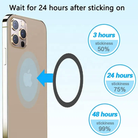 Nouveaux accessoires de téléphone portable Silicone autocollant magnétique porte-anneau téléphone portable anneau magnétique plaque métallique Support chargeur sans fil