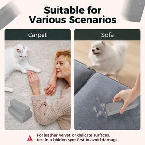 حجر تنظيف السجاد السحري المحمول، مزيل الوبر اللطيف والمتين، مزيل شعر الحيوانات الأليفة، حجر خفاف للسجاد الوبري - Product Image 4