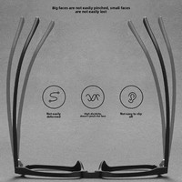 Nouvelles montures de lunettes unisexes Bestfen TR anti-lumière bleue, carrées, à monture complète, légères, transparentes, couleur thé, finition TR2101T