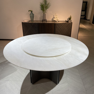 Muebles de gama alta para ahorrar espacio, mesa de estrella de mar de acero inoxidable, mesa de comedor redonda <span class=keywords><strong>Lazy</strong></span> <span class=keywords><strong>Susan</strong></span> - Product Image 3