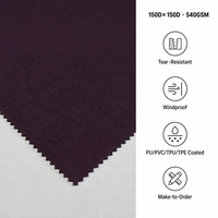 Tissu sergé en polyester Oxford 290T, résistant aux déchirures, coupe-vent, 100 % polyester, pour filles, bagages d'extérieur, tente, auvent, sac à dos, PUPVC