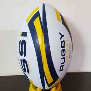 Balón de Rugby Profesional de Cuero Sintético de 4 Paneles con Fuertes Costuras para Entrenamiento de Alto Rendimiento y Competición - Product Image 2