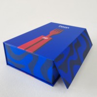 Boîte de papier magnétique recyclable en forme de livre Boîte d'emballage en carton rigide solide réutilisable avec logo personnalisé Boîtes cadeau magnétiques en papier