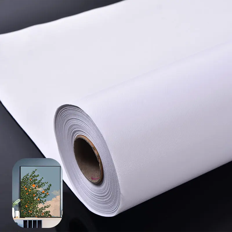 Tùy Chỉnh Kích Thước In Ấn Polyester Vải Cuộn In Phun Trống Nghệ Thuật Không Thấm Nước 100 Polyester Matte Vải Cuộn