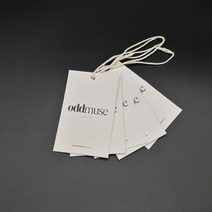 Own Logo Rectangle Shape Shirt Tags Fashion <strong>Paper</strong> Hang Tag/ Brand Tags With Logo - Product Image 4