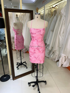 Nuevo lindo corto impreso flor Prom Homecoming vestido proveedores corto Prom vestido <span class=keywords><strong>de</strong></span> cóctel <span class=keywords><strong>para</strong></span> <span class=keywords><strong>adolescentes</strong></span> - Product Image 6