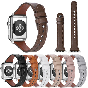 Nuovo Cinturino Compatibile con <span class=keywords><strong>Apple</strong></span> <span class=keywords><strong>Watch</strong></span> IWatch <span class=keywords><strong>SE</strong></span> 1 2 3 4 5 6 7 8 in Vera Pelle - Product Image 1