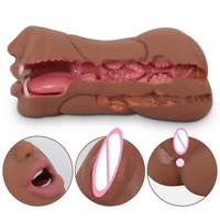 Vente chaude Masturbation Masculine 3-en-1 Silicone Poupées Femelle Bouche Vaginale Anal Réaliste Poupées Masturbation Coupe Sex Toys Pour Hommes