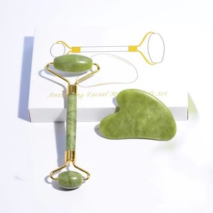 Nuovo Massaggiatore in <span class=keywords><strong>Pietra</strong></span> Verde Naturale, Rullo di <span class=keywords><strong>Giada</strong></span> a Doppia Faccia per <span class=keywords><strong>Viso</strong></span> e Collo, Massaggiatore Lifting Originale - Product Image 3