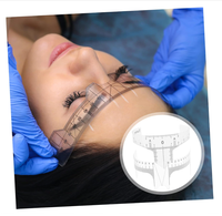 MASSA Microblading Règle Autocollant Outils En Plastique Standard Tatouage Sourcil Règle Sourcils Conception Façonner Sourcil Façonner Pochoir