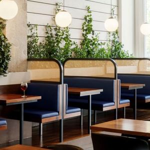 Mesas modernas de gama alta personalizadas para restaurante, bancos, sofás, sillas, cabinas de cuero, asientos para uso comercial en la sala de estar - Product Image 6