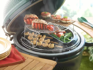 Aksesoris MCD <span class=keywords><strong>Kamado</strong></span> Keramik Top Vent Damper untuk Pemanggang BBQ Bagian Pemanggang Arang Atas - Product Image 6
