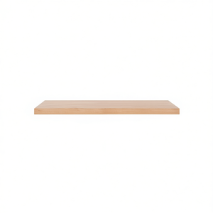 Encimera de Baño de Madera Maciza de 47.2x19.7x0.8-2.4 Pulgadas, Tratada, de Diseño Minimalista para Montaje en Pared - Product Image 1