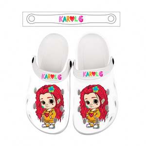 Venta al por mayor Clásicos Zuecos Antideslizantes Mujer <span class=keywords><strong>Zapatos</strong></span> Hombres Mujeres <span class=keywords><strong>EVA</strong></span> Flat PVC Garden Mules Logotipo Personalizado Peso Ligero Verano - Product Image 6