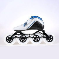 Chaussures de compétition et d'entraînement légères pour enfants, 4 roues, en fibre de carbone, pour patinage de vitesse
