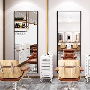 2025 Barber Shop <b>Mirror</b> Solid Aluminum Alloy Electroplating Color Salon <b>Mirror</b> Round Golden Arch Huge <b>Wall</b> <b>Mirror</b> LED - Product Image 3