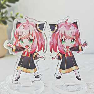 สแตนดี้อะคริลิคตัวละคร OEM ODM จาก <span class=keywords><strong>Spy</strong></span> <span class=keywords><strong>Family</strong></span> ลายอนิเมะ ลอยด์ ยอร์ อันยา ดาเมียน แบบสองด้าน ผลิตในจีน - Product Image 5