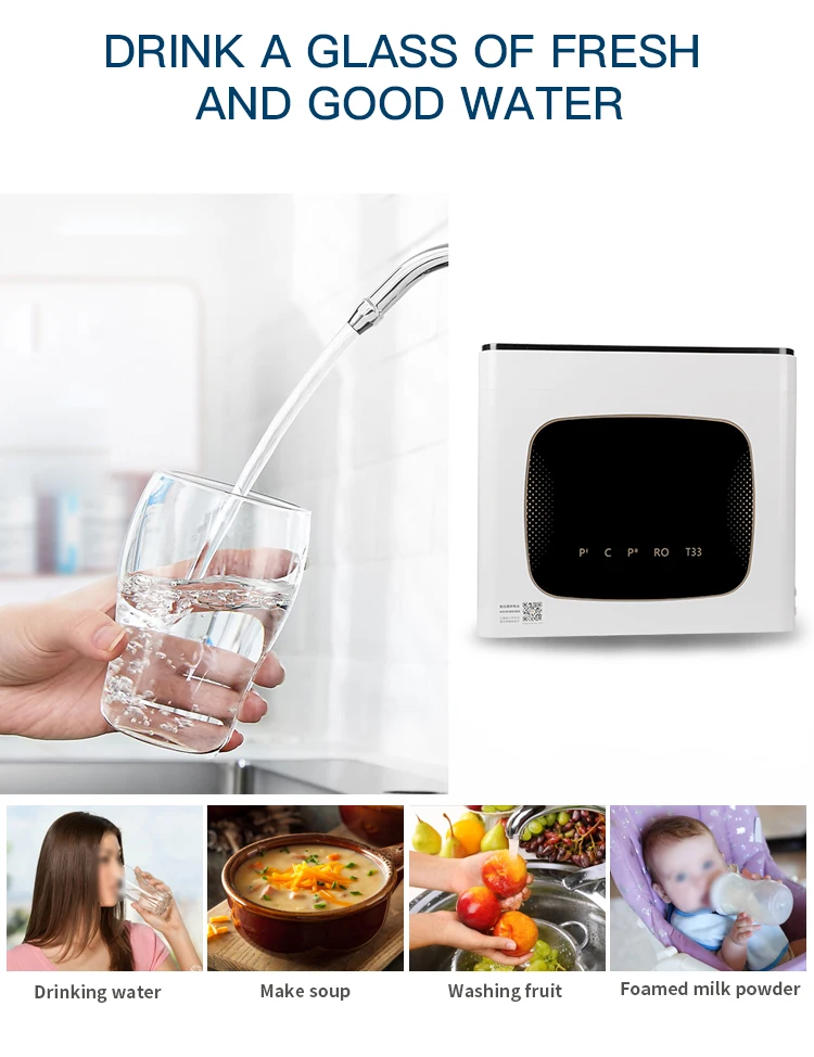 Chinese Whole House 400 Gpd Home Small Ro Water Purifier Under Sink Water Fiter