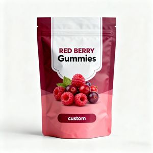 Doypack Smell Proof Stand up Pouch With Zipper Round Hole Large Container for Cookie Candy Pet Food Packaging - Product Image 6