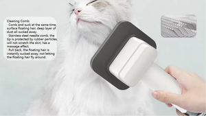<span class=keywords><strong>10</strong></span> en 1 aspirateur pour animaux de compagnie tondeuse électrique Slicker nettoyage chien et chat cheveux fourrure toilettage <span class=keywords><strong>brosse</strong></span> Kit sèche-cheveux souffleur peigne ensemble - Product Image 6